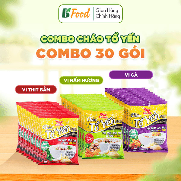 Cháo tổ yến ăn liền - B’ Food