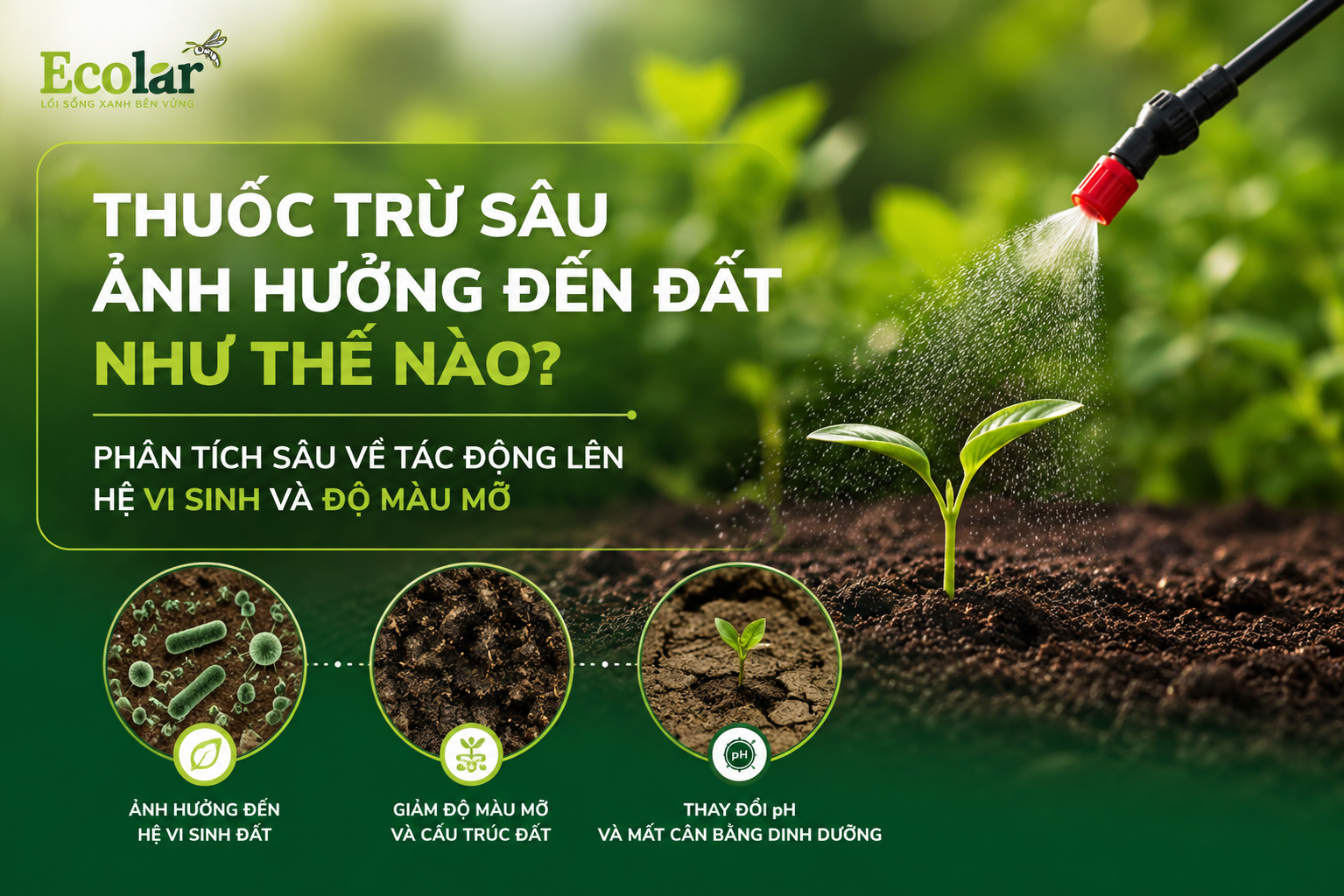 Thuốc Trừ Sâu Ảnh Hưởng Đến Đất Như Thế Nào? Phân Tích Sâu Về Tác Động Lên Hệ Vi Sinh Và Độ Màu Mỡ
