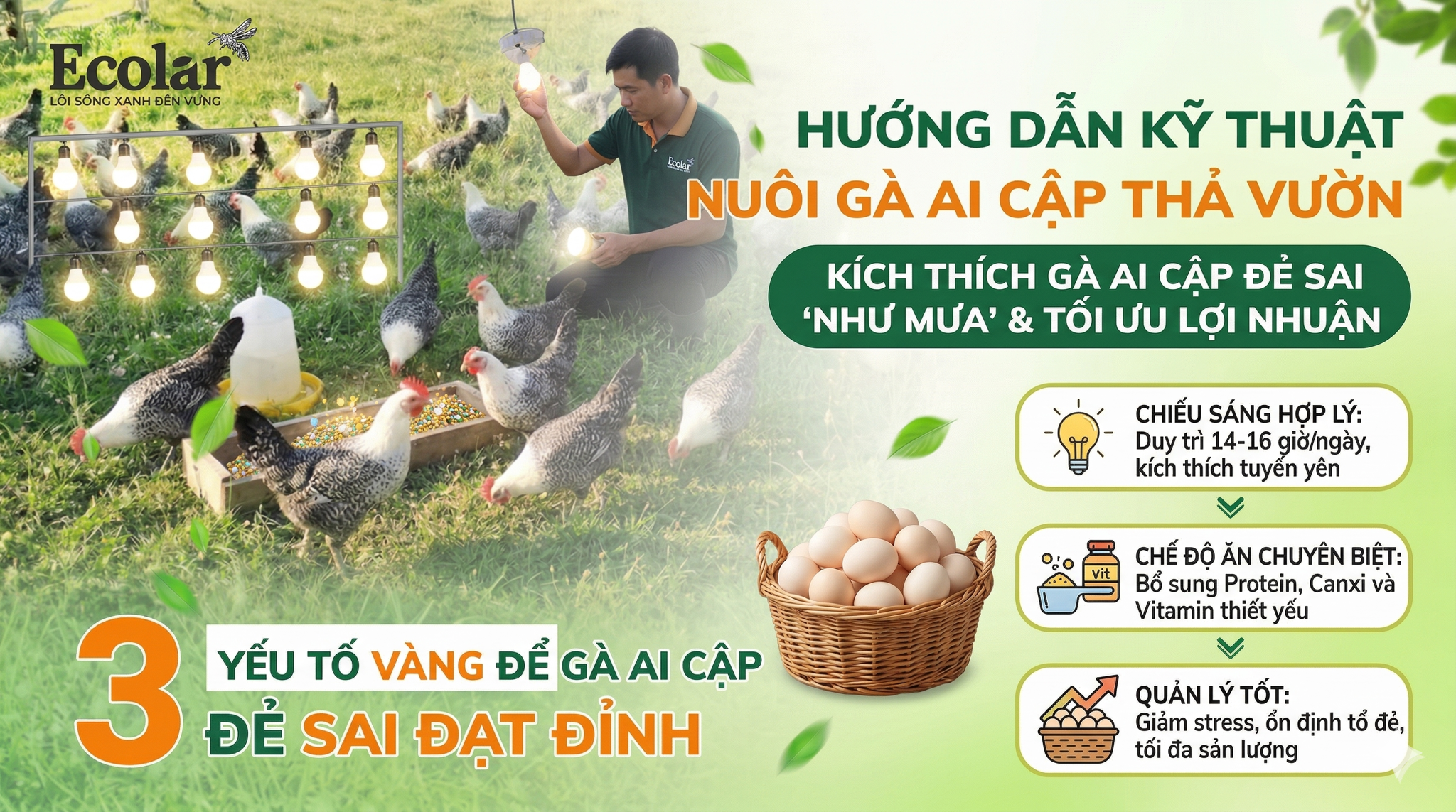 5 Kỹ Thuật Kích Thích Gà Ai Cập Đẻ Sai Trứng, Tăng Sản Lượng Vượt Trội