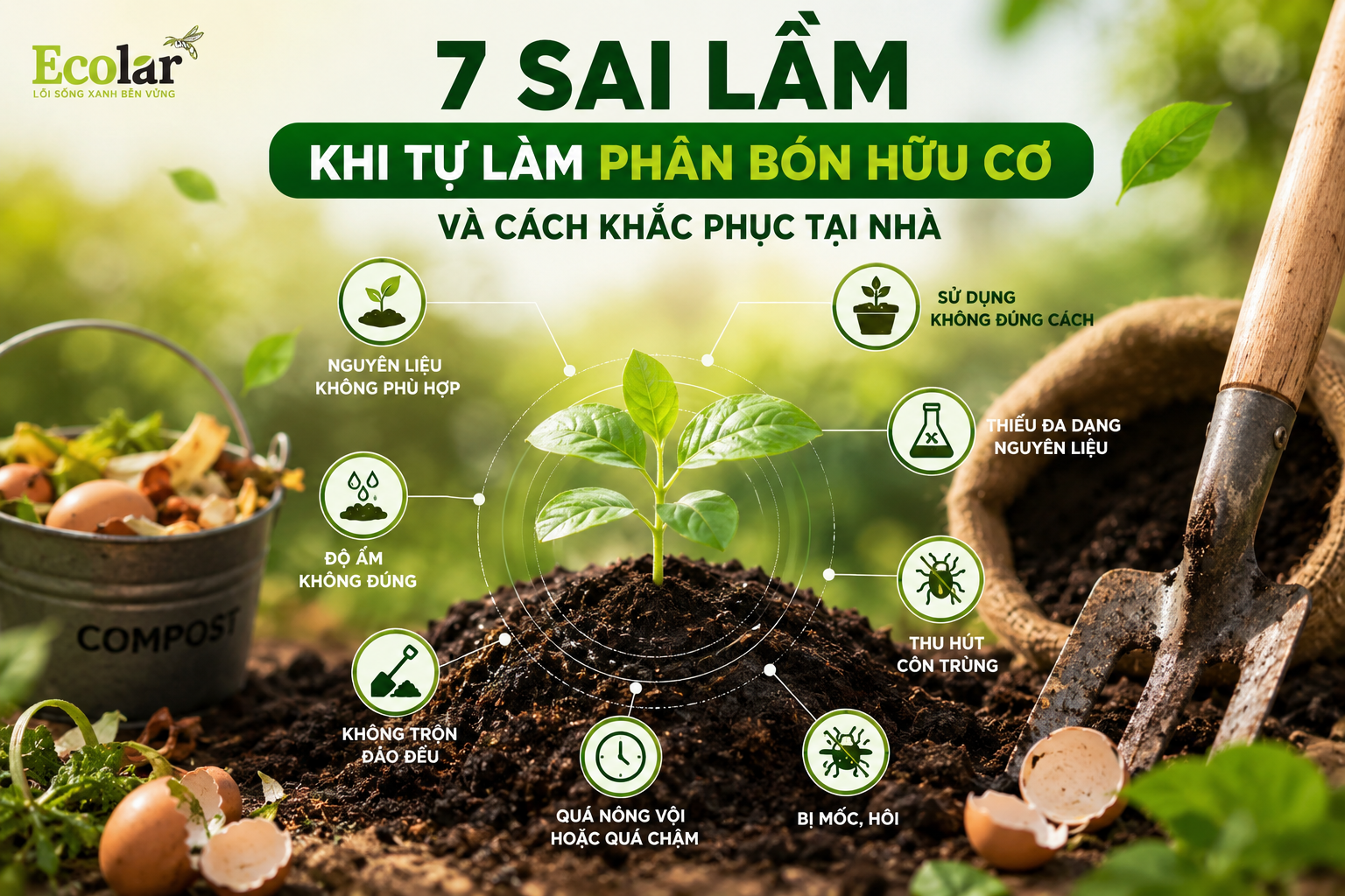 7 Sai Lầm Khi Tự Làm Phân Bón Hữu Cơ Và Cách Khắc Phục Tại Nhà
