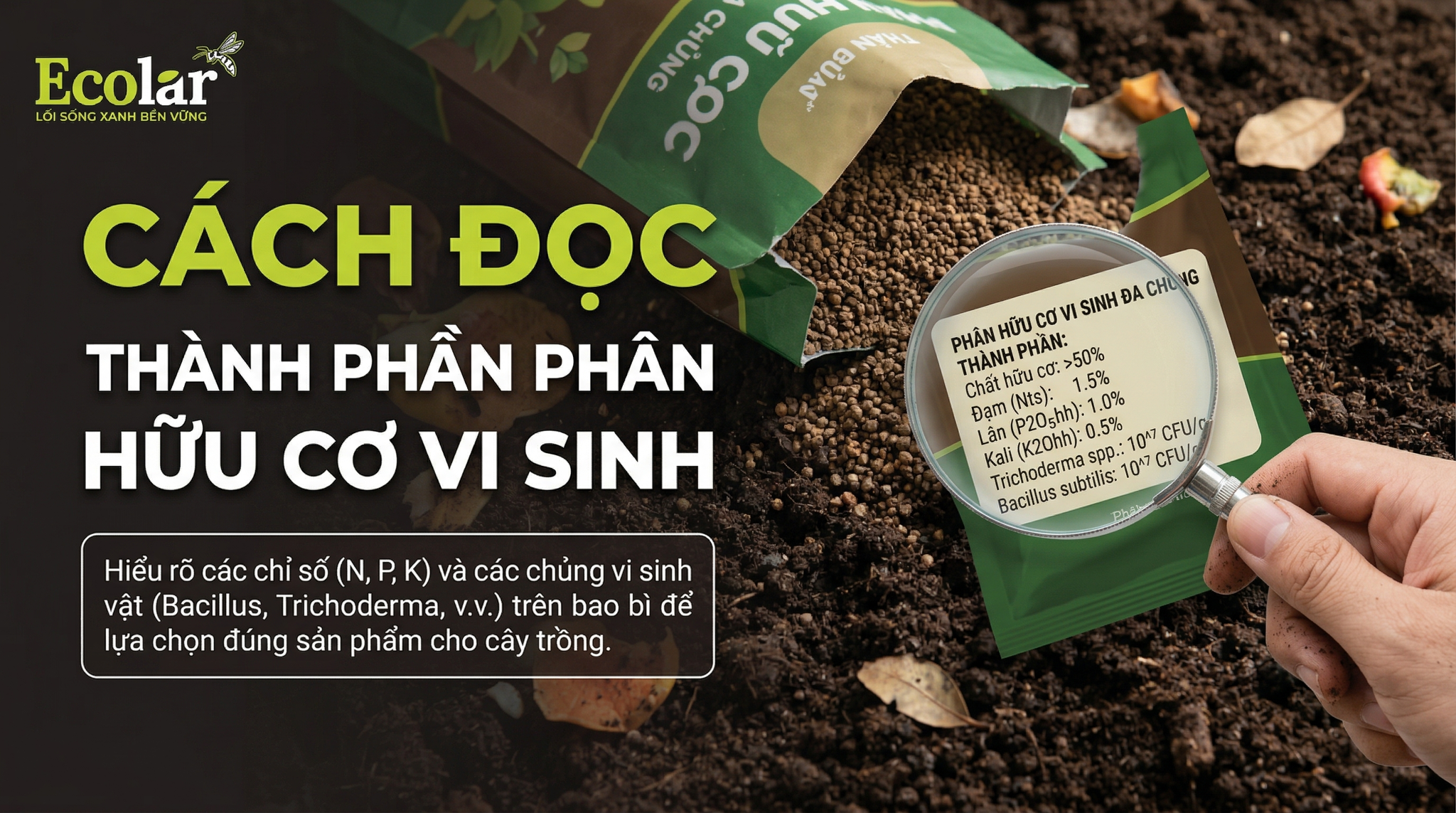 Cách Đọc Thành Phần Phân Hữu Cơ Vi Sinh Trên Bao Bì Chuẩn