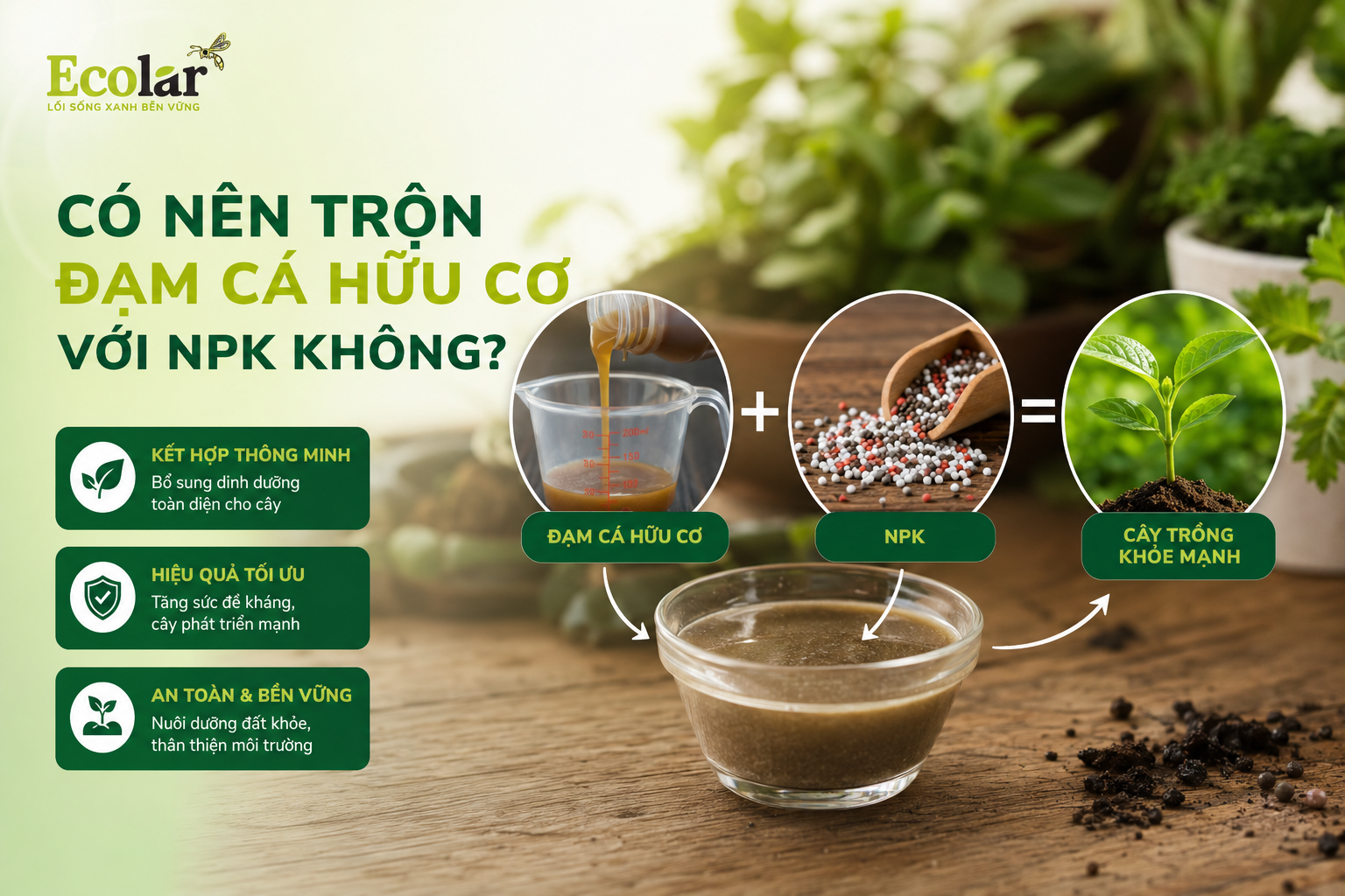 Có Nên Trộn Đạm Cá Hữu Cơ Với NPK Không?