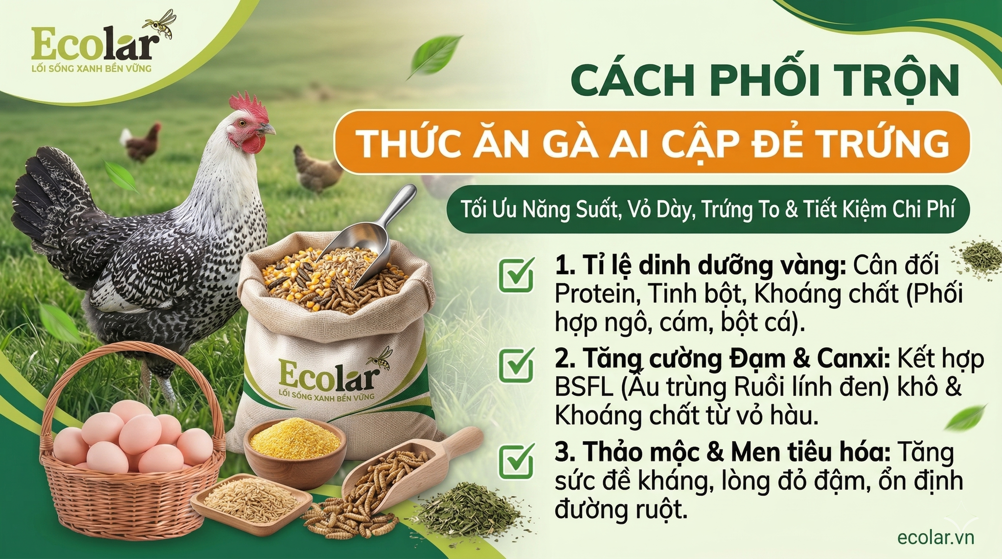 Hướng Dẫn Chi Tiết Cách Phối Trộn Thức Ăn Cho Gà Ai Cập Tại Nhà (Công Thức Dễ Áp Dụng)