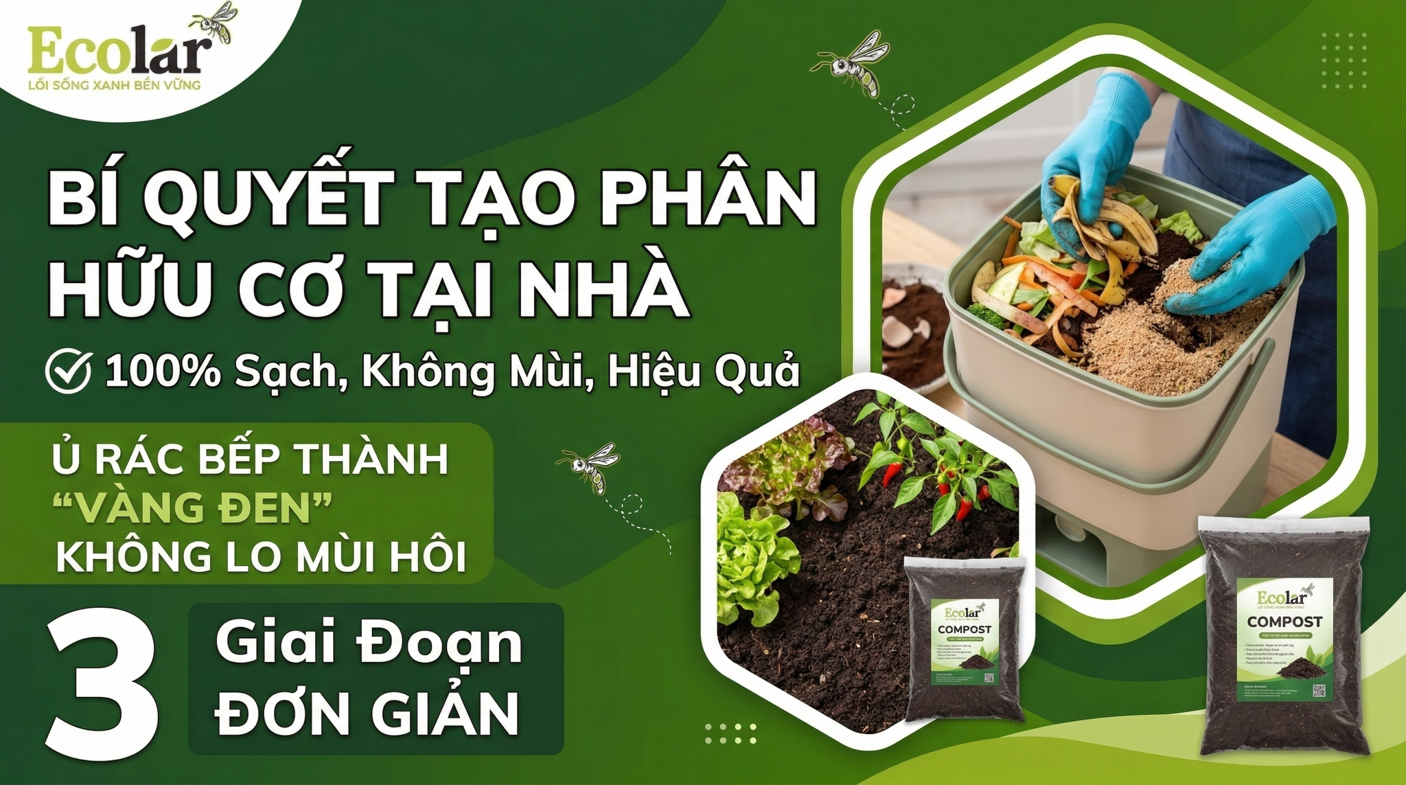 Hướng dẫn lựa chọn phân hữu cơ không mùi cho vườn sạch đô thị