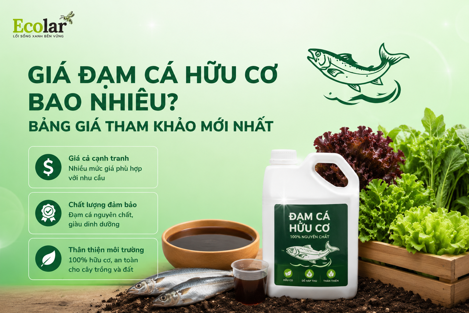 Giá Đạm Cá Hữu Cơ Bao Nhiêu? Bảng Giá Tham Khảo Mới Nhất