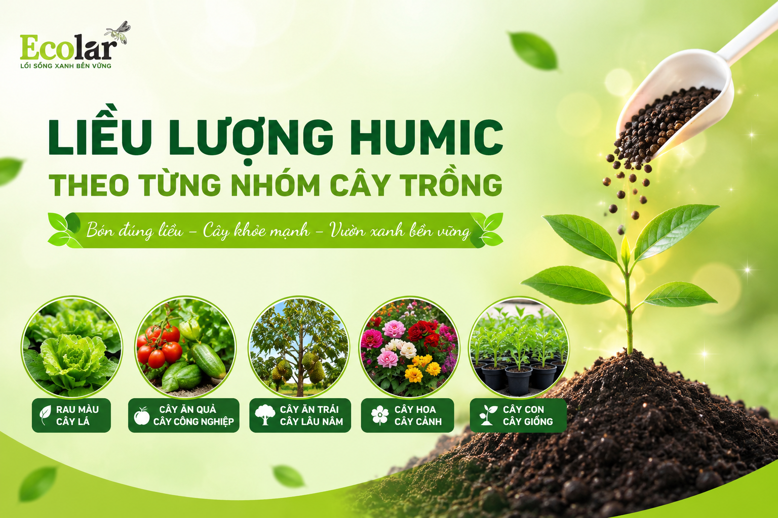 Liều Lượng Humic Theo Từng Nhóm Cây Trồng