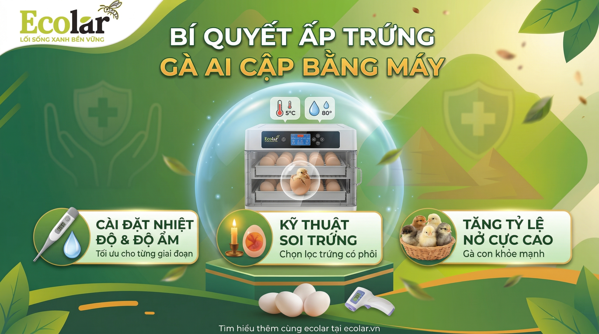 Hướng Dẫn Chi Tiết Kỹ Thuật Ấp Trứng Gà Ai Cập Bằng Máy Cho Tỷ Lệ Nở Cao