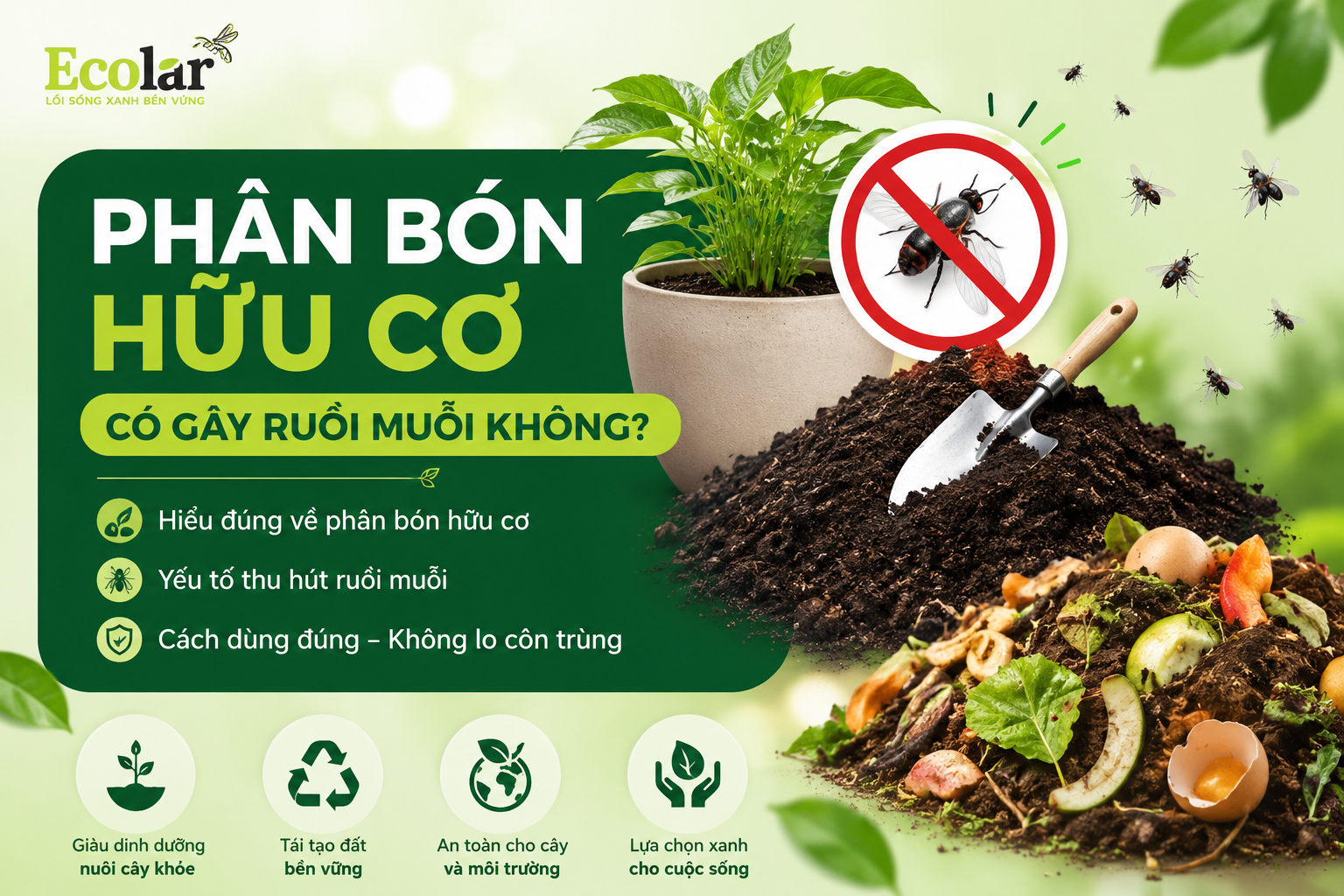 Phân Bón Hữu Cơ Có Gây Ruồi Muỗi Không?
