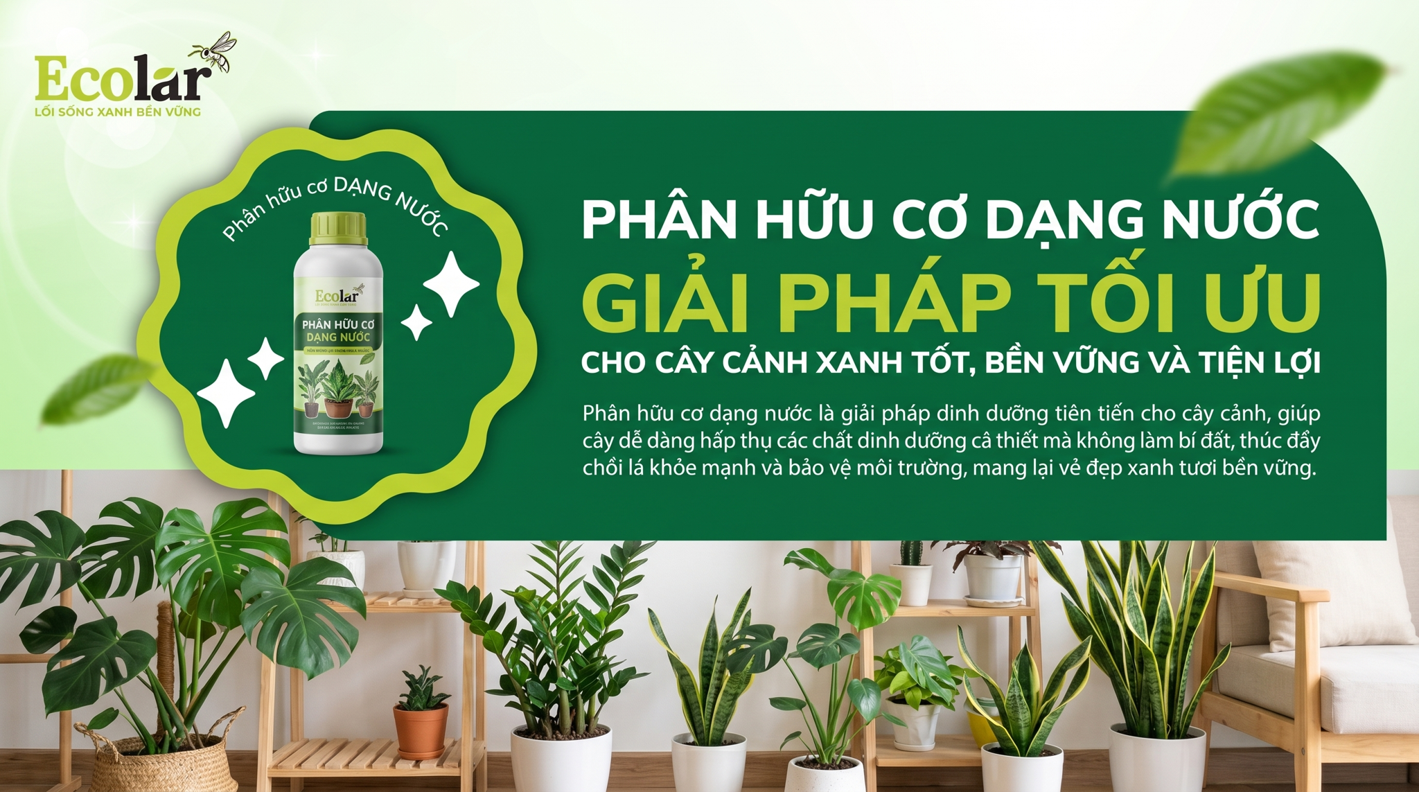 Phân Hữu Cơ Dạng Nước Cho Cây Cảnh: Khi Nào Nên Dùng, Loại Nào Tốt?