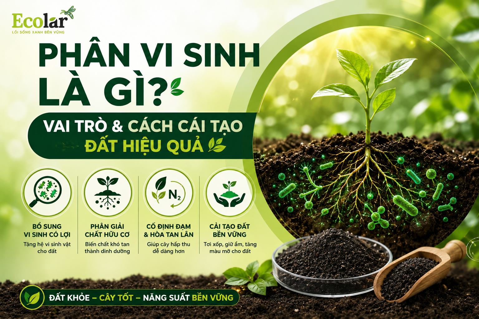 Phân Vi Sinh Là Gì? Vai Trò Và Cách Cải Tạo Đất Hiệu Quả