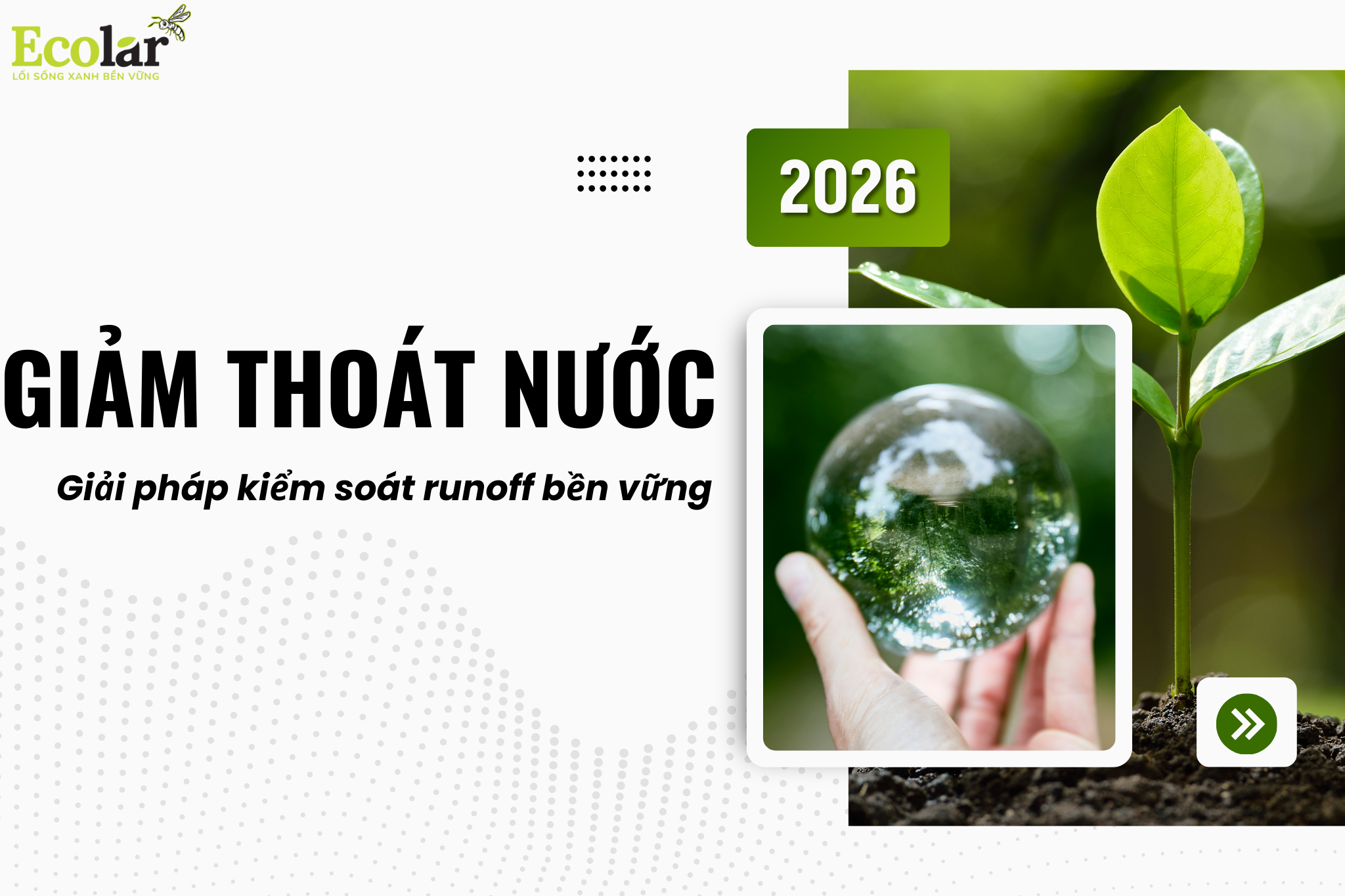 Giảm thoát nước: Giải pháp kiểm soát runoff bền vững