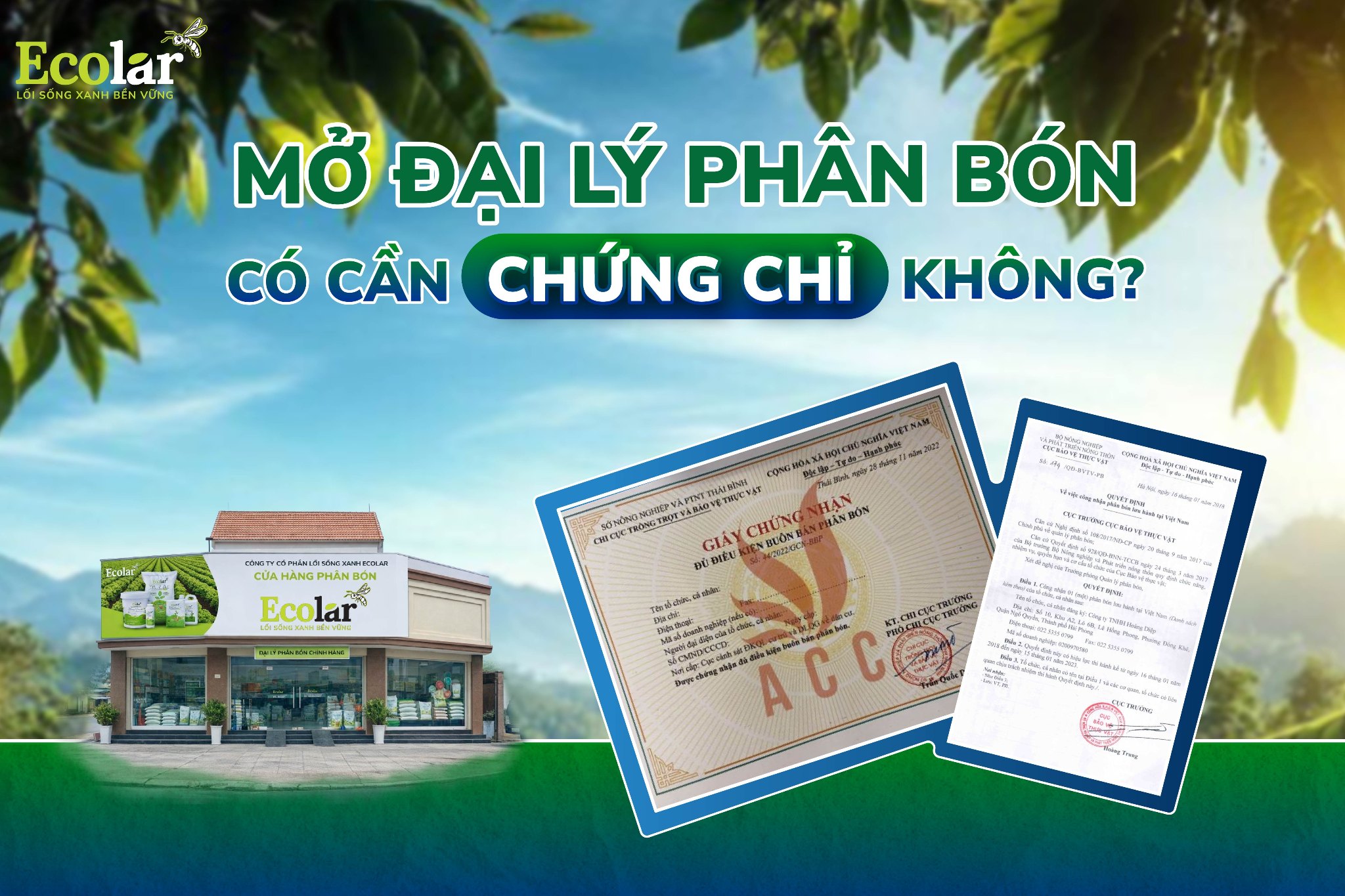 Mở Đại Lý Phân Bón Có Cần Chứng Chỉ Không?