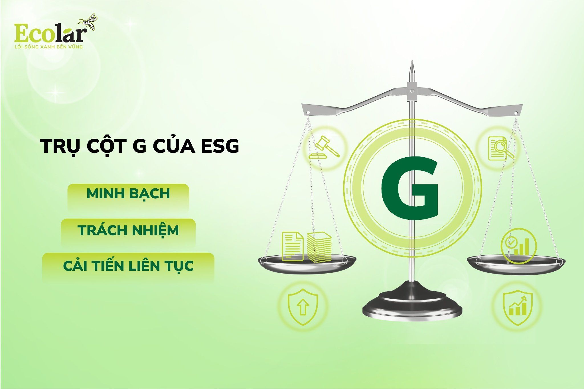 Trụ cột G của ESG - Minh bạch, trách nhiệm và cải tiến liên tục
