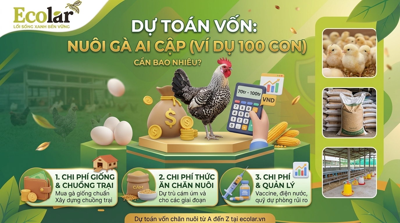 Vốn Nuôi Gà Ai Cập Cần Bao Nhiêu? Bảng Chi Phí Chi Tiết Cho 100 Con