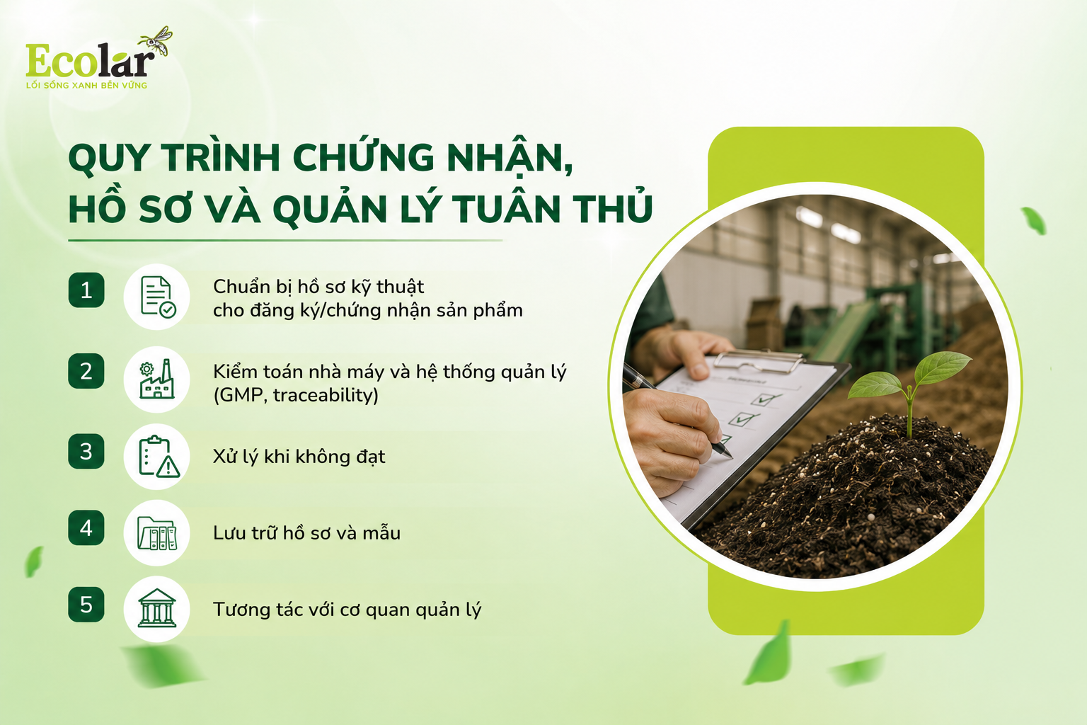 Quy trình chứng nhận, hồ sơ và quản lý tuân thủ