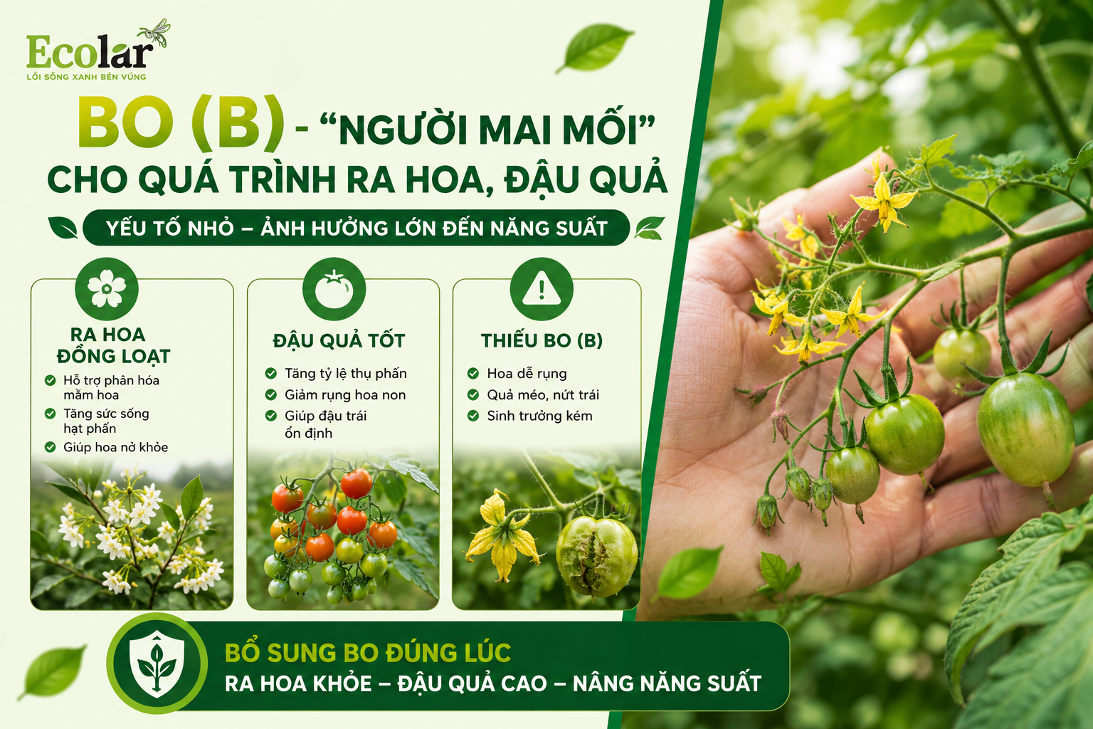 Bo (B) - 'Người Mai Mối' Cho Quá Trình Ra Hoa, Đậu Quả