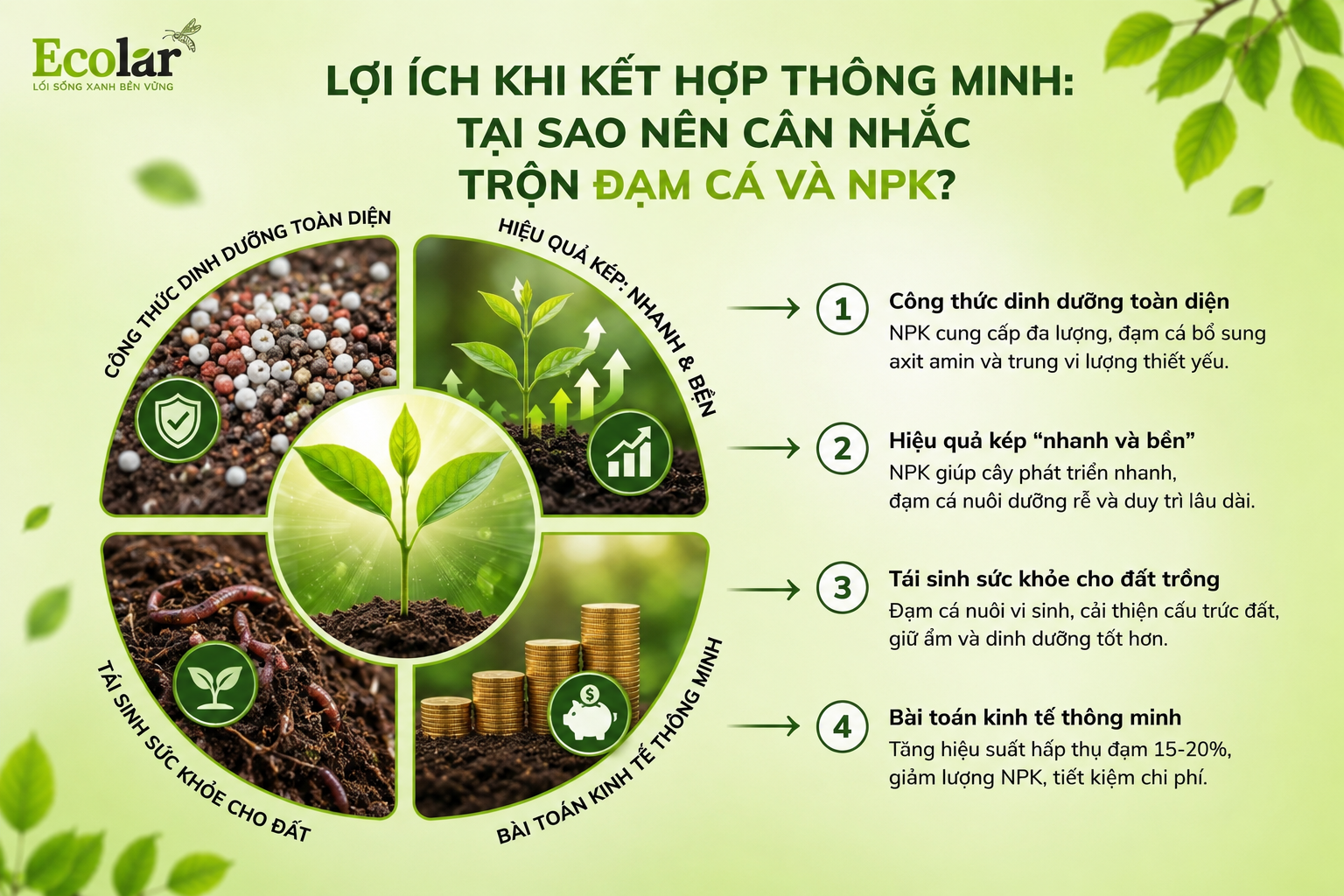 Lợi Ích Khi Kết Hợp Thông Minh: Tại Sao Nên Cân Nhắc Trộn Đạm Cá và NPK?