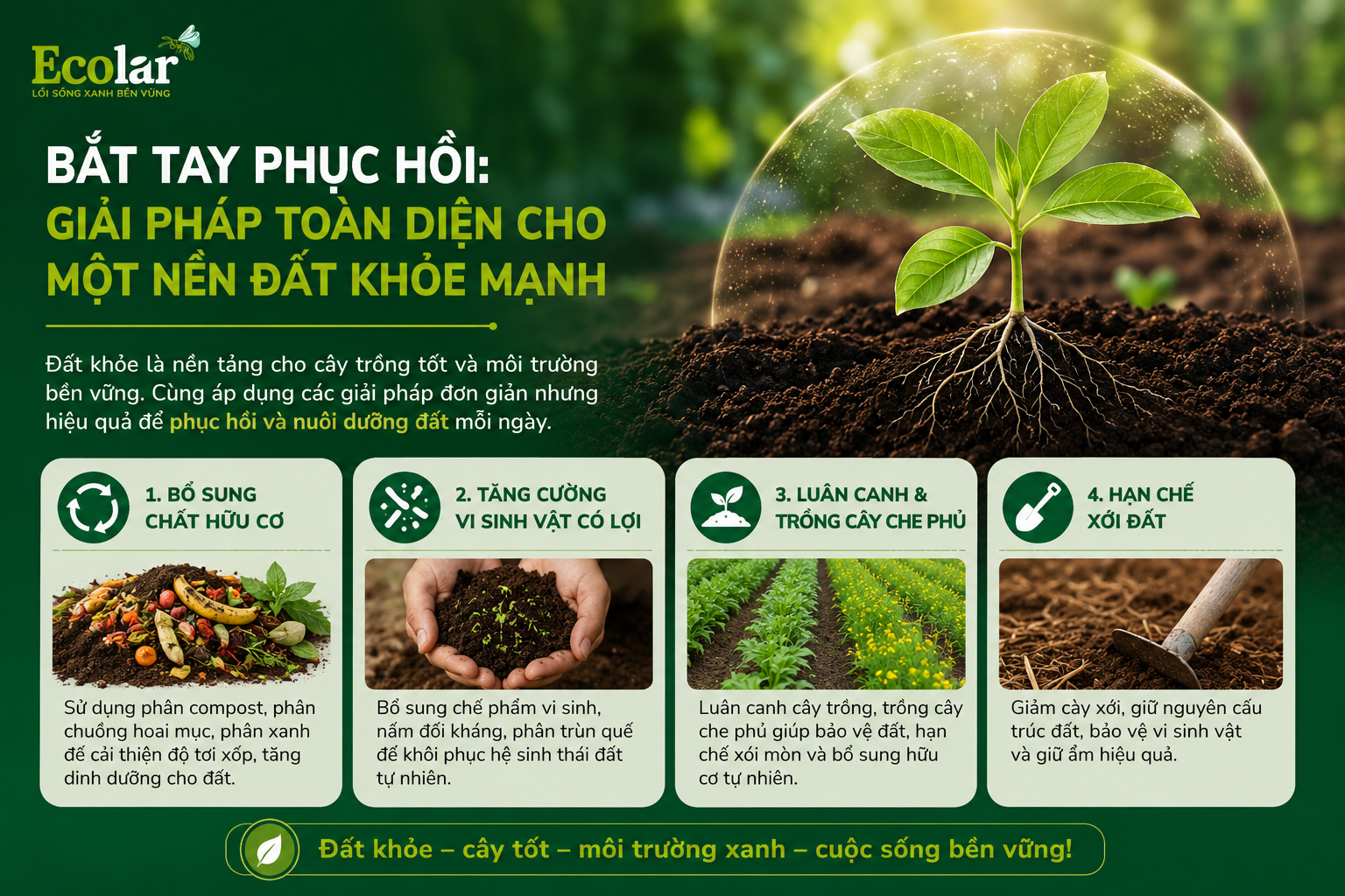 Nguyên Nhân 5, 6 & 7: Sự Sống Trong Lòng Đất Đang Chết Dần