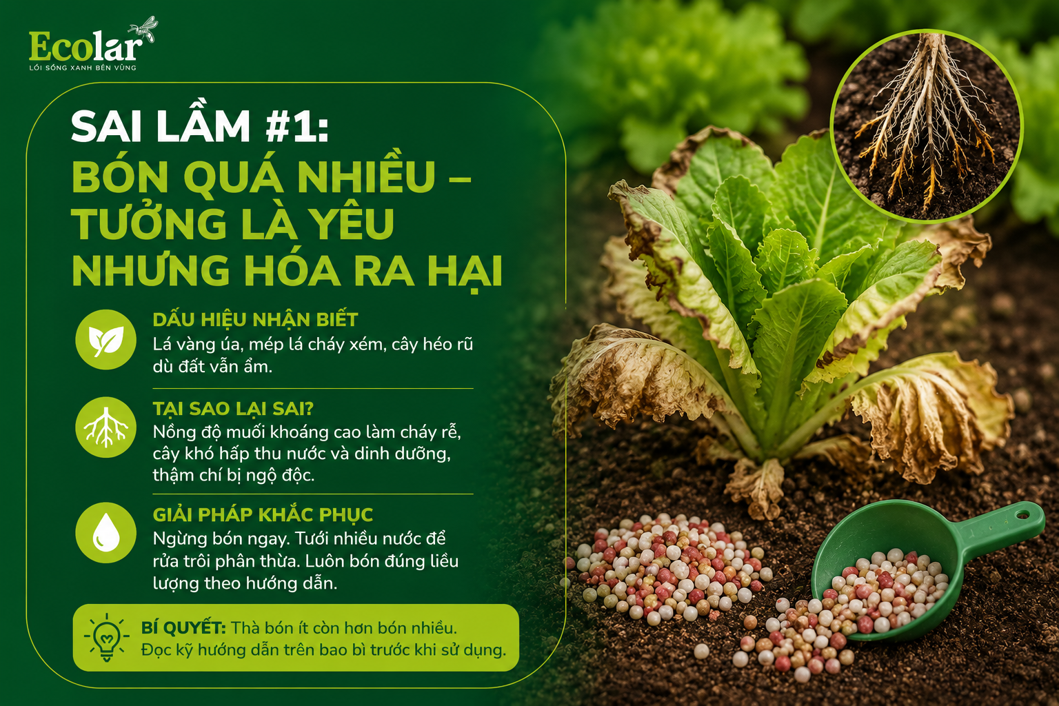 Sai Lầm #1: Bón Quá Nhiều - Tưởng Là Yêu Nhưng Hóa Ra Hại