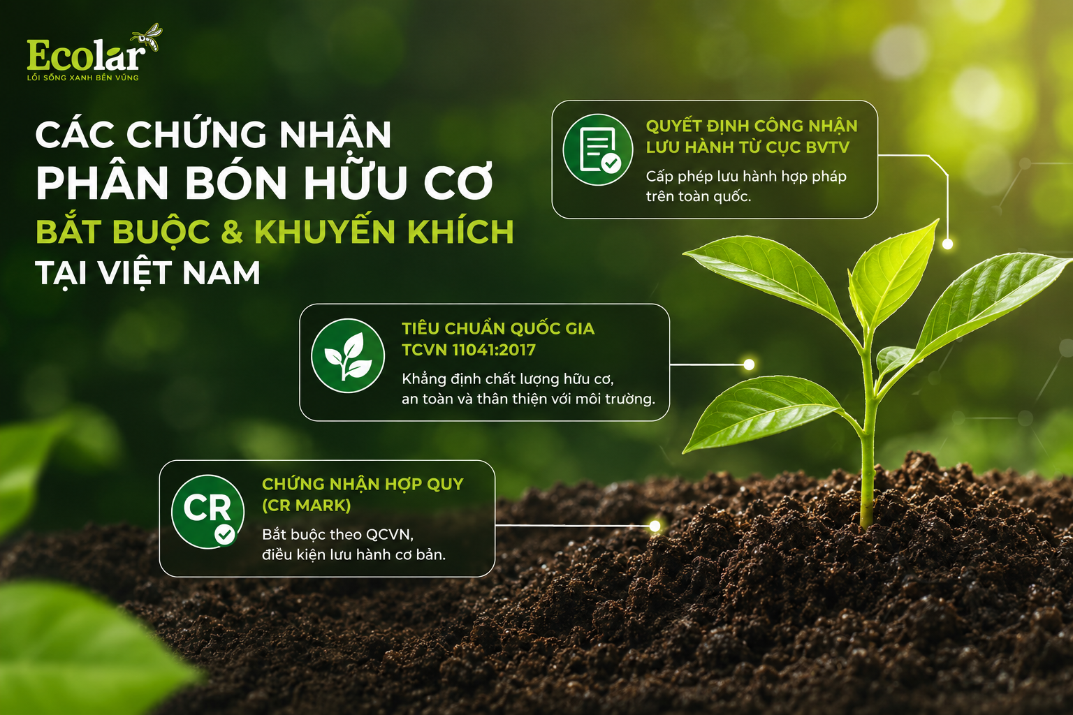 Các Chứng Nhận Phân Bón Hữu Cơ Bắt Buộc & Khuyến Khích Tại Việt Nam