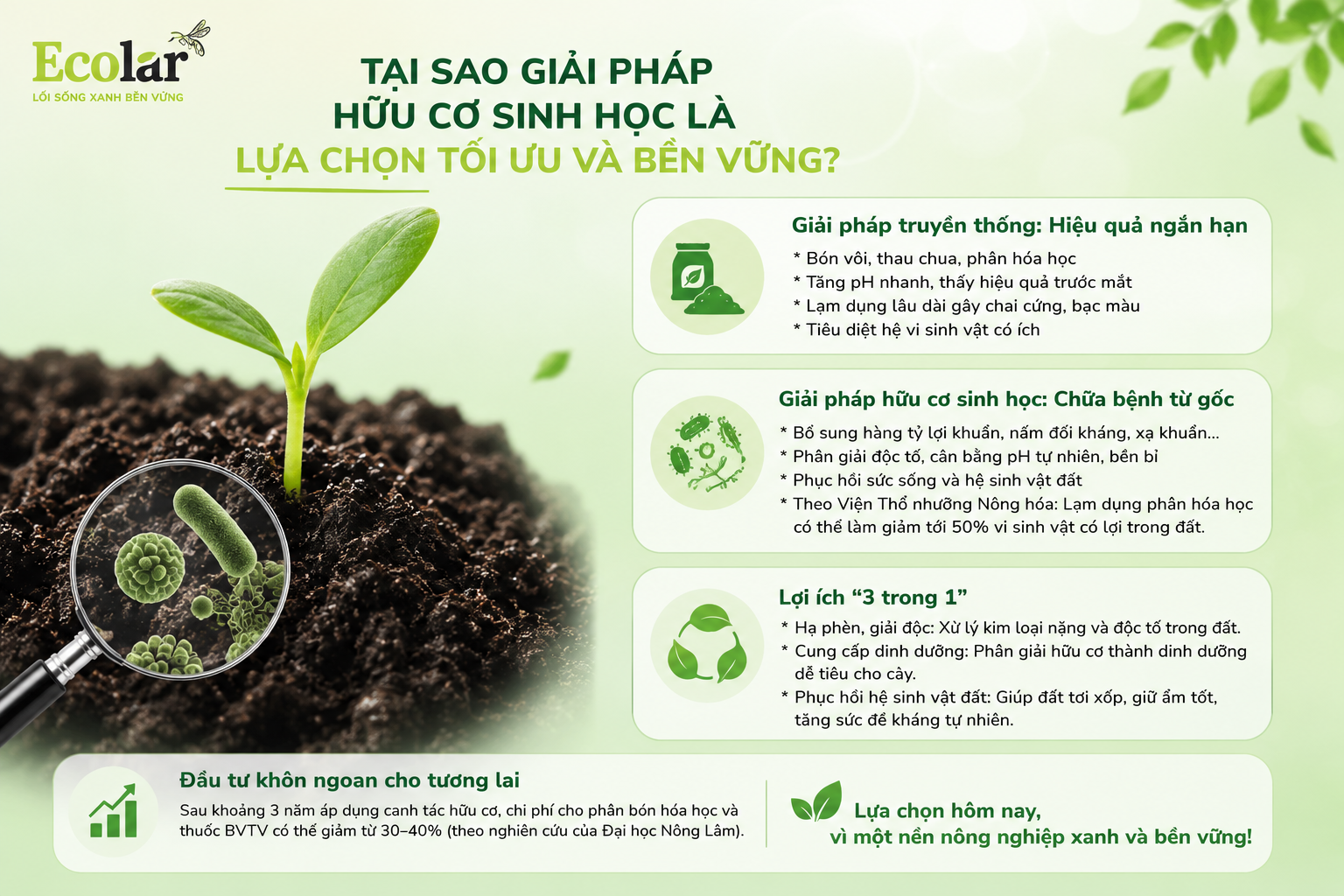 Phần 2: Tại Sao Giải Pháp Hữu Cơ Sinh Học Là Lựa Chọn Tối Ưu và Bền Vững?