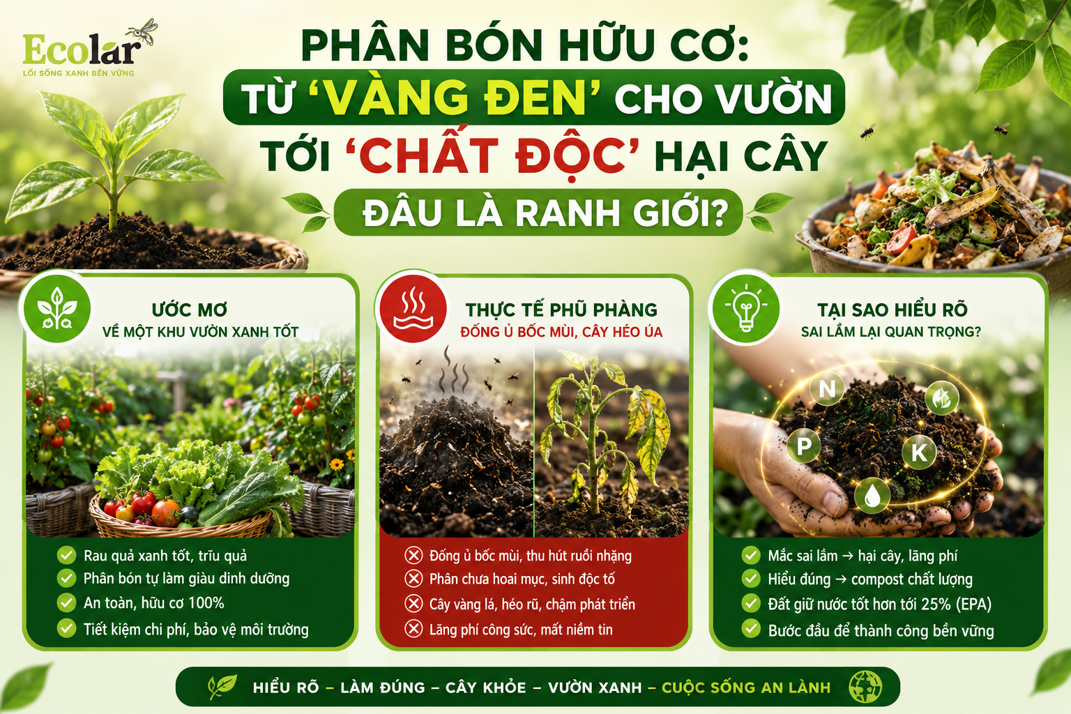 Phân Bón Hữu Cơ: Từ 'Vàng Đen' Cho Vườn Tới 'Chất Độc' Hại Cây - Đâu Là Ranh Giới?