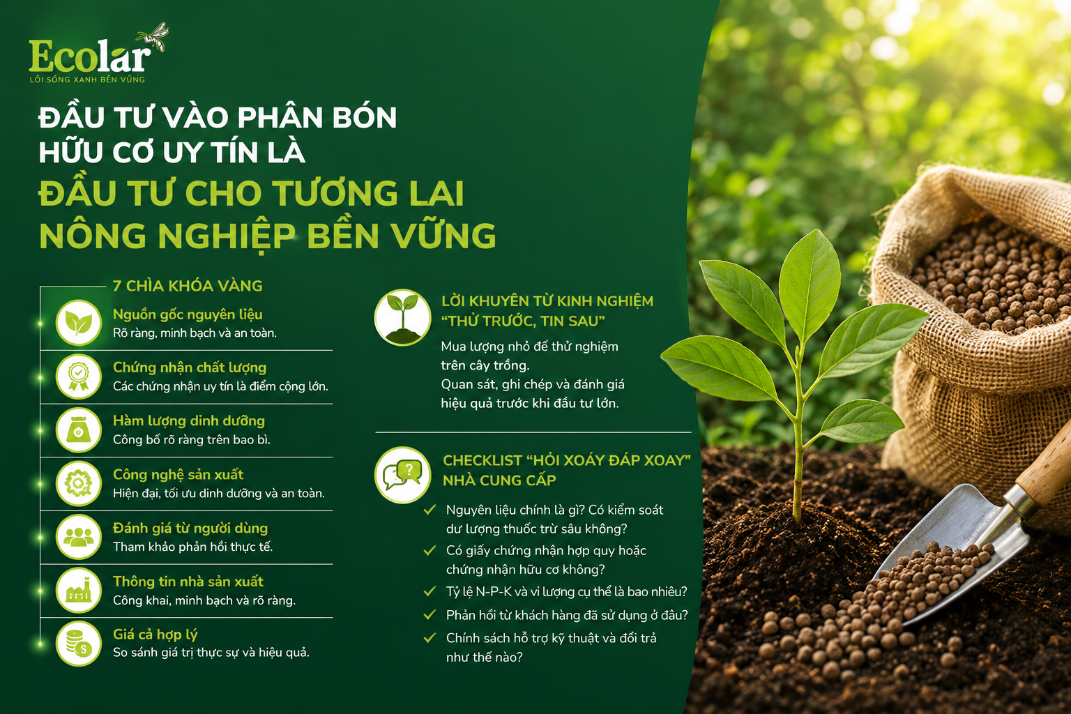 Kết Luận: Đầu Tư Vào Phân Bón Hữu Cơ Uy Tín Là Đầu Tư Cho Tương Lai Nông Nghiệp Bền Vững