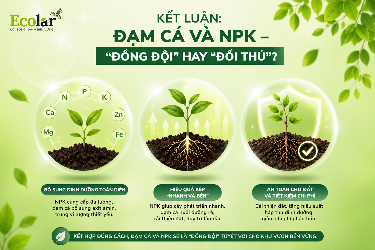 Kết Luận: Đạm Cá và NPK - 'Đồng Đội' Hay 'Đối Thủ'?