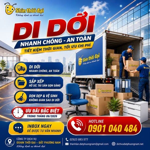 DỊCH VỤ DI DỜI CẦN THƠ – AN TOÀN, NHANH CHÓNG VÀ CHUYÊN NGHIỆP