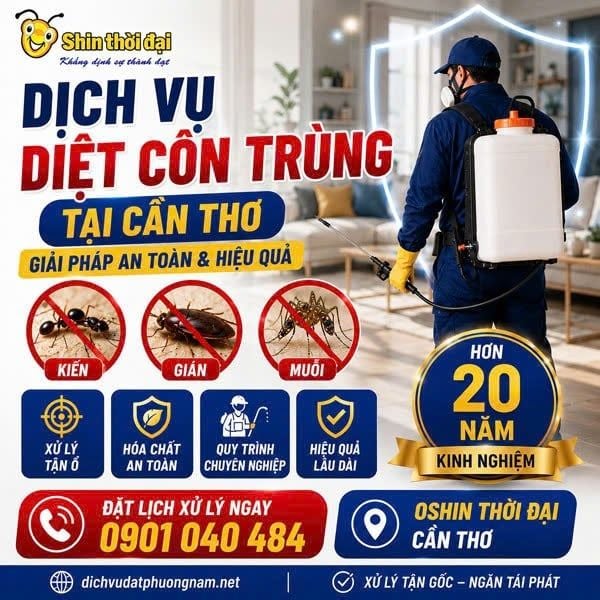 DỊCH VỤ DIỆT CÔN TRÙNG TẠI CẦN THƠ – GIẢI PHÁP AN TOÀN & HIỆU QUẢ