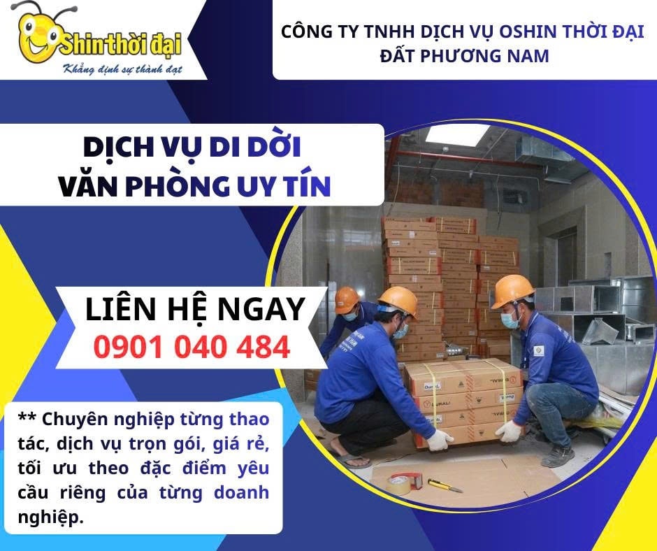 Dịch Vụ Di Dời Văn Phòng Uy Tín – Từ Đóng Gói Đến Sắp Xếp Hoàn Chỉnh