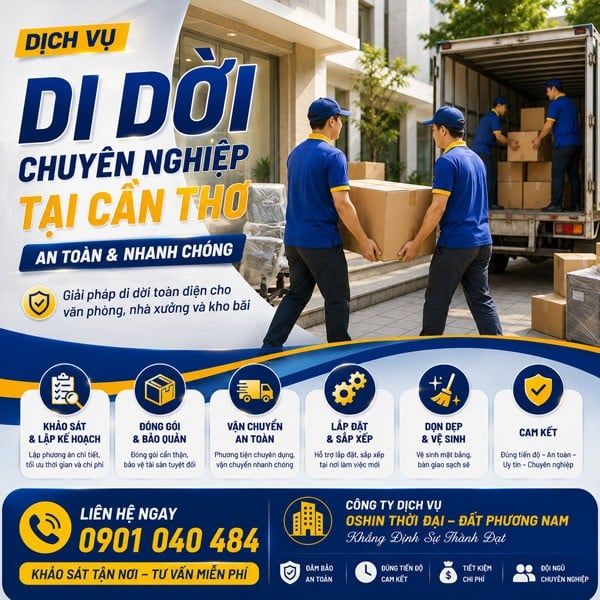 DI DỜI VĂN PHÒNG CUỐI THÁNG 06 – GIỮ NHỊP DỊCH VỤ