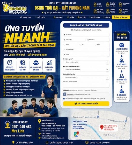 Thông Báo Tuyển Dụng Giai Đoạn Cuối Cần Giờ 2026 – Oshin Thời Đại Đất Phương Nam Tuyển Dụng Nhân Sự
