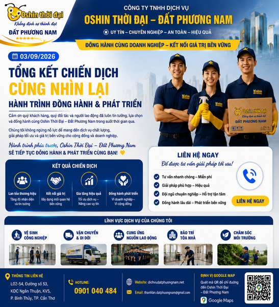Tổng Kết Chiến Dịch Tháng 08/2026 | Oshin Thời Đại – Đất Phương Nam Đồng Hành Phát Triển