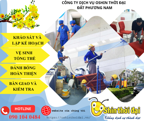 Quy trình vệ sinh công nghiệp chuẩn – an tâm đón Tết tại Cần Thơ