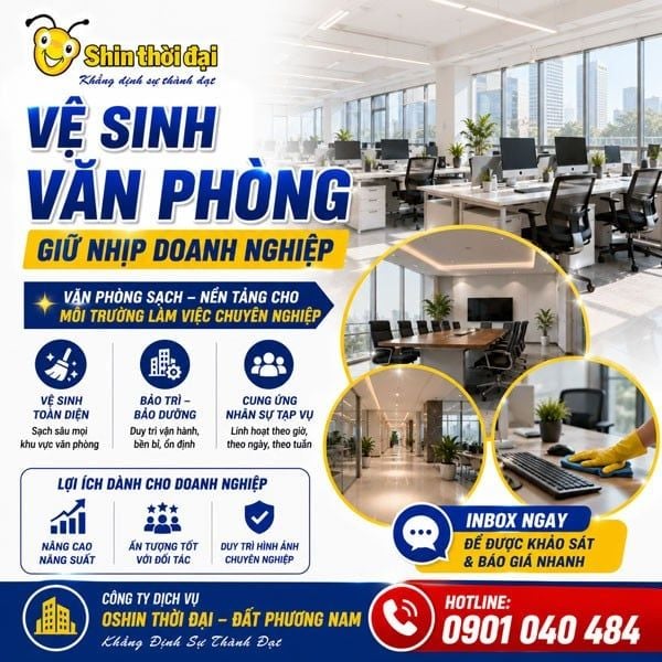 VỆ SINH VĂN PHÒNG – GIỮ NHỊP DOANH NGHIỆP