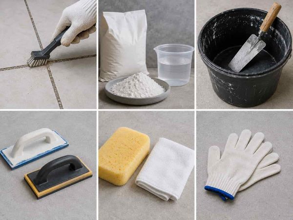 Cần chuẩn bị gì trước khi chà ron bằng xi măng trắng