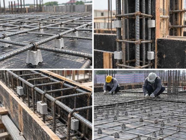 Cách tạo lớp bê tông bảo vệ đúng khi thi công