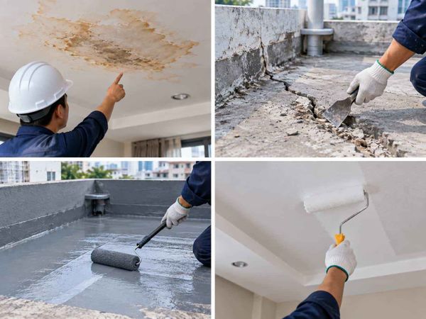 Cách xử lý trần nhà bị thấm nước