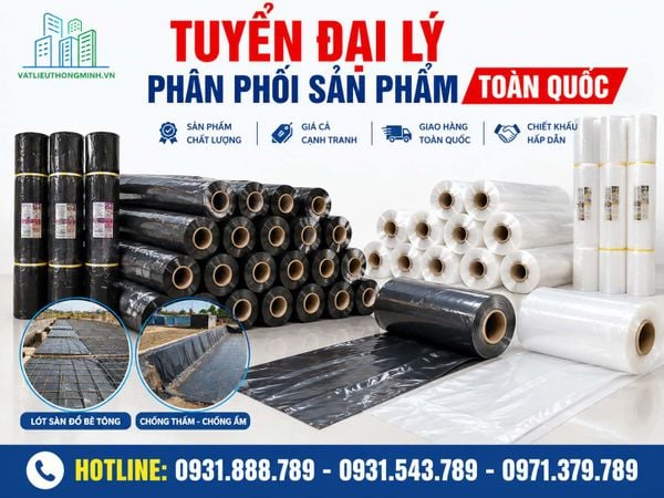 Tuyển đại lý phân phối Nilon lót sàn đổ bê tông