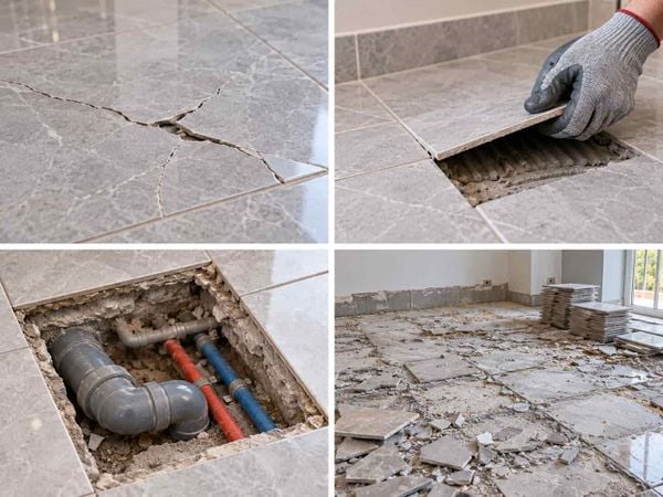 Khi nào cần gỡ gạch lát nền