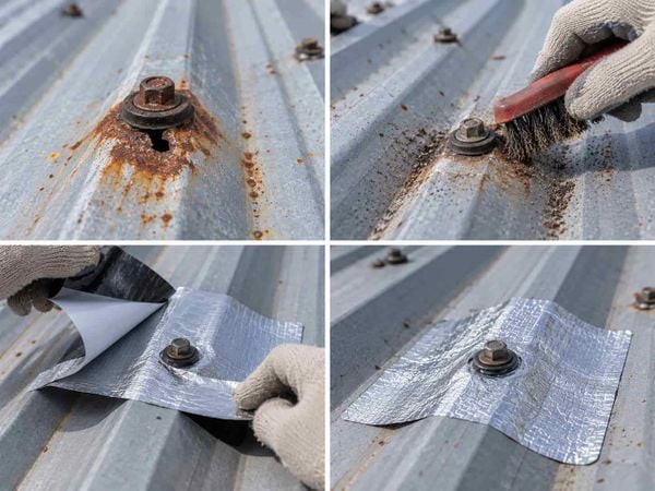 Cách xử lý mái tôn bị thủng quanh vít