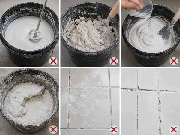 Những lỗi thường gặp khi pha xi măng trắng