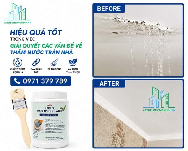 Keo chống thấm, giải quyết các vấn đề thấm nước hiệu quả