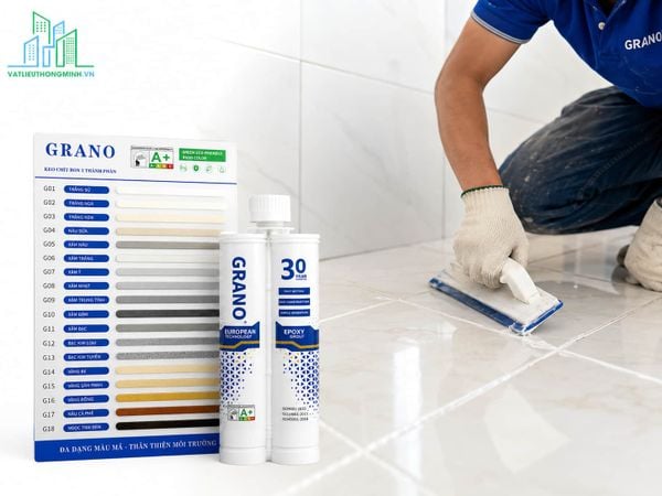 Thi công keo chít mạch Grano