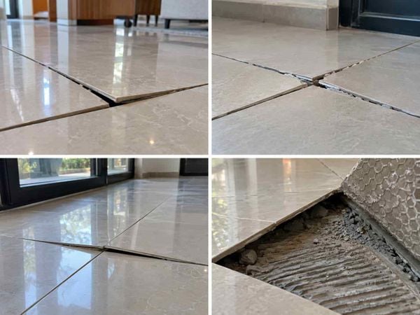 Dấu hiệu nhận biết gạch nền đang bị phồng
