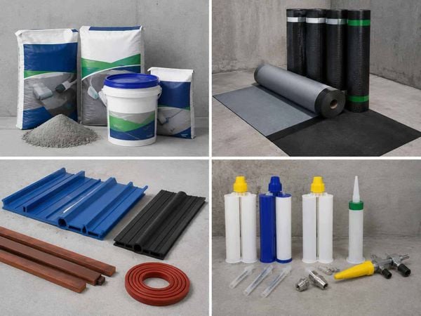 Vật liệu chống thấm hố PIT thang máy gồm những gì?