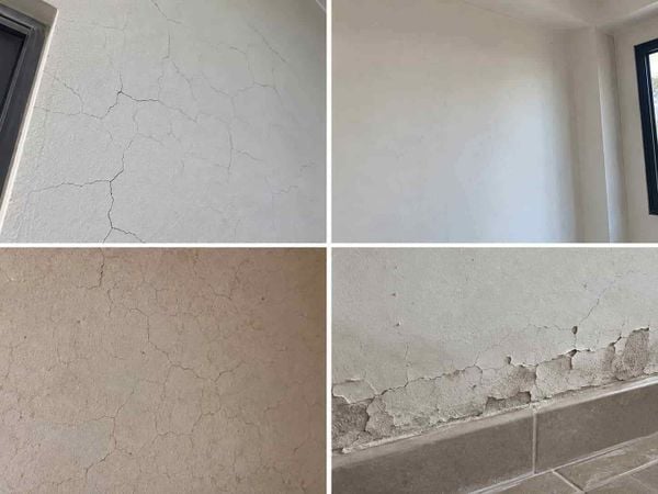 Tường bị nứt chân chim
