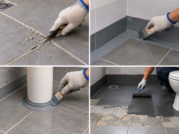 Cách xử lý nhà vệ sinh bị thấm