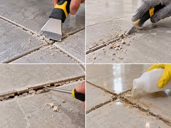Những lỗi thường gặp khi cạo ron gạch cũ